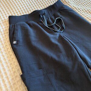 JAANUU - Women's Silex Knit-Waist Scrub Joggers - W20003 - BLACK - XS TALL